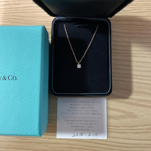 Tiffany & Co.(ティファニー)のティファニー　ネックレス　0.17ct  イエローゴールド レディースのアクセサリー(ネックレス)の商品写真