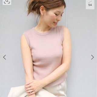 ドゥーズィエムクラス(DEUXIEME CLASSE)のDeuxieme Classe sleeveless プルオーバー ピンクA新品(カットソー(半袖/袖なし))