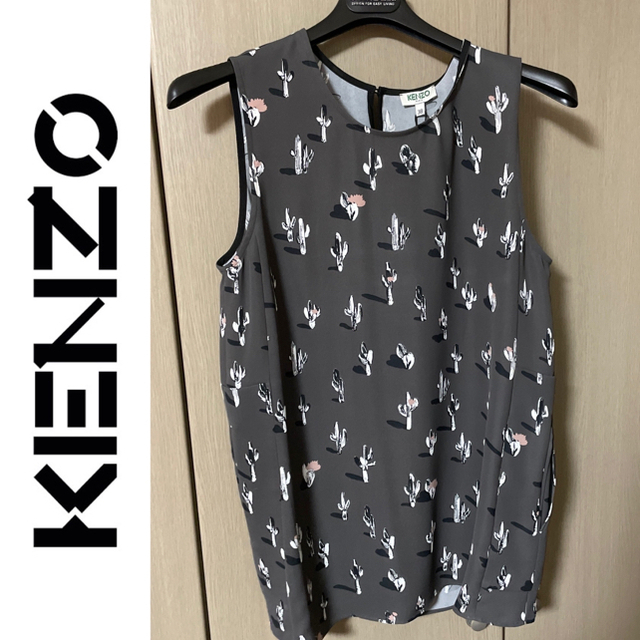 KENZO(ケンゾー)のKENZO トップス　カットソー  ブラウス　ノースリーブ レディースのトップス(タンクトップ)の商品写真