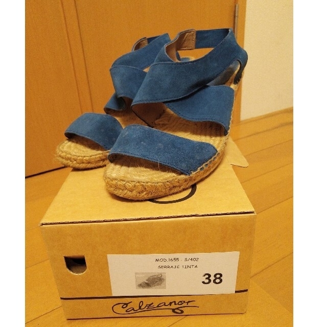 Calzanor(カルザノール)のcalzanor エスパドリーユ 38号　箱あり レディースの靴/シューズ(サンダル)の商品写真