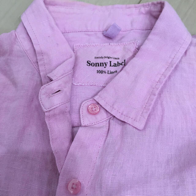 Sonny Label(サニーレーベル)のアーバンリサーチ　サニーレーベル　リネンシャツ　ピンク レディースのトップス(シャツ/ブラウス(長袖/七分))の商品写真