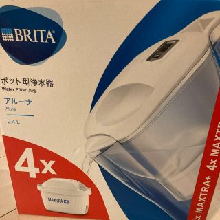 BRITA ブリタ アルーナ浄水器　本体　カートリッジ4個入り（新品未開封）(浄水機)