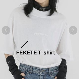 🍨🤍FEKETE T-shirt ( white )(Tシャツ/カットソー(半袖/袖なし))