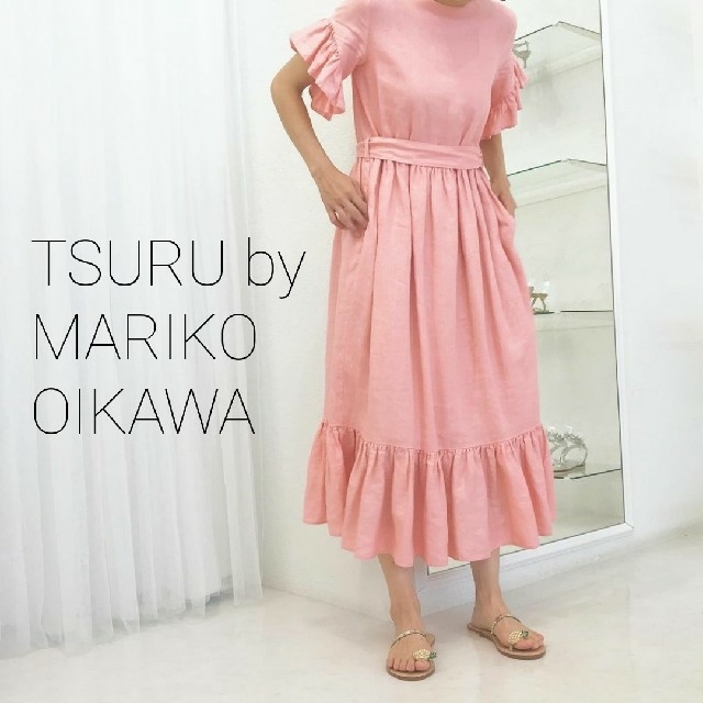 TSURU by Mariko Oikawa(ツルバイマリコオイカワ)の新品 TSURU by MARIKO OIKAWA Poitiers dress レディースのワンピース(ロングワンピース/マキシワンピース)の商品写真