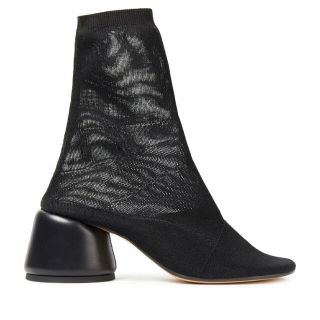 エムエムシックス(MM6)のMM6 MAISON MARGIELA ストレッチニット メッシュ ソックブーツ(ブーツ)