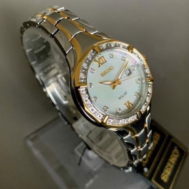 SEIKO   新品セイコー ダイヤモンド石ソーラー SEIKO