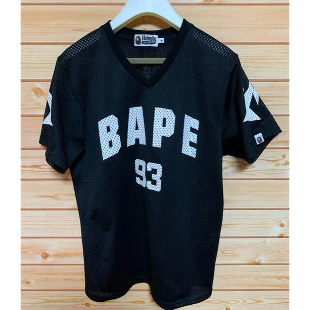 A BATHING APE - エイプ メッシュ Tシャツ 黒 M 93 APE の通販 A BATHING APE - エイプ メッシュ Tシャツ 黒 M 93 APE の通販