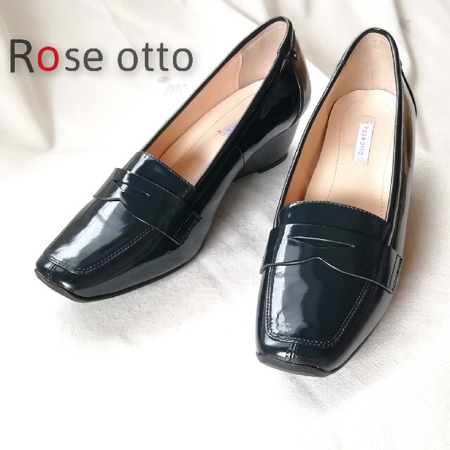 Rose otto(ローズオットー)ウエッジヒール*ローファーパンプス/23cm レディースの靴/シューズ(ローファー/革靴)の商品写真