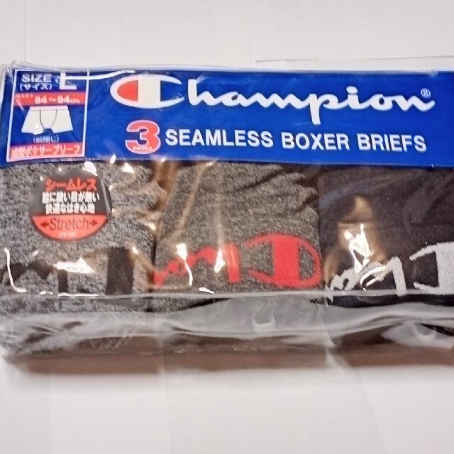 Champion(チャンピオン)のチャンピオン 成形 ボクサーブリーフ 3枚組 Ｌサイズ メンズのアンダーウェア(ボクサーパンツ)の商品写真