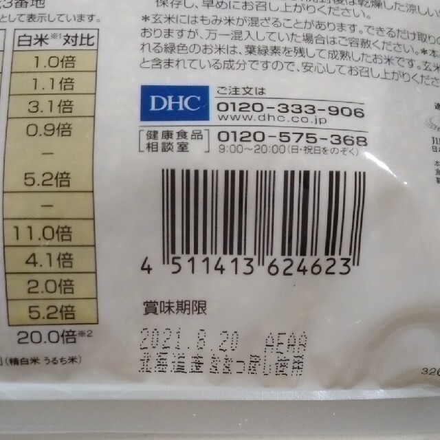 DHC(ディーエイチシー)のDHC発芽玄米 1kg × 2袋 食品/飲料/酒の食品(米/穀物)の商品写真