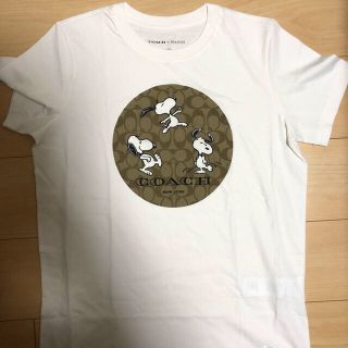 coach コーチ スヌーピー Tシャツ L XL クリーム - Tシャツ/カットソー