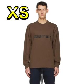 フィアオブゴッド(FEAR OF GOD)のFOG Essentials エッセンシャルズ ロンＴ　ブラウン XS(Tシャツ/カットソー(七分/長袖))