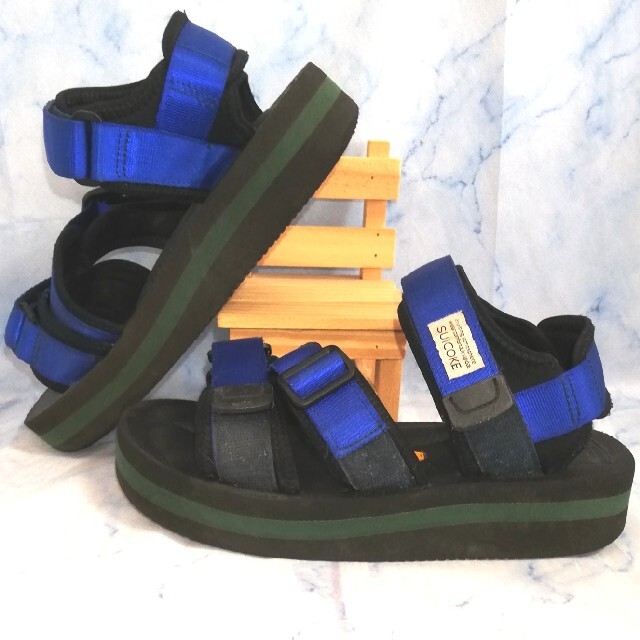 suicoke(スイコック)のスイコック&BEAMS ビブラムソール ブラック25㎝【★美品★セール！】 メンズの靴/シューズ(サンダル)の商品写真