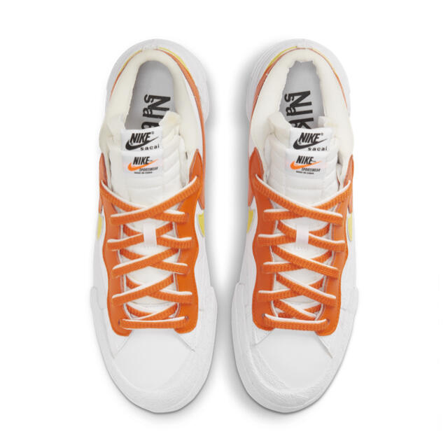 NIKE(ナイキ)のsacai × NIKE BLAZER LOW MAGMA ORANGE メンズの靴/シューズ(スニーカー)の商品写真