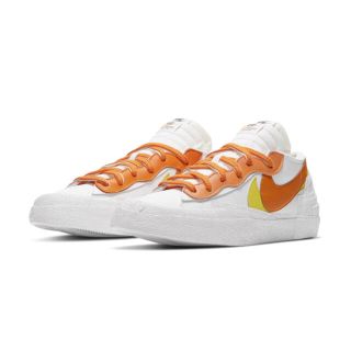 ナイキ(NIKE)のsacai × NIKE BLAZER LOW MAGMA ORANGE(スニーカー)