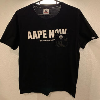アベイシングエイプ(A BATHING APE)のエイプ　黒Tシャツ(Tシャツ/カットソー(半袖/袖なし))