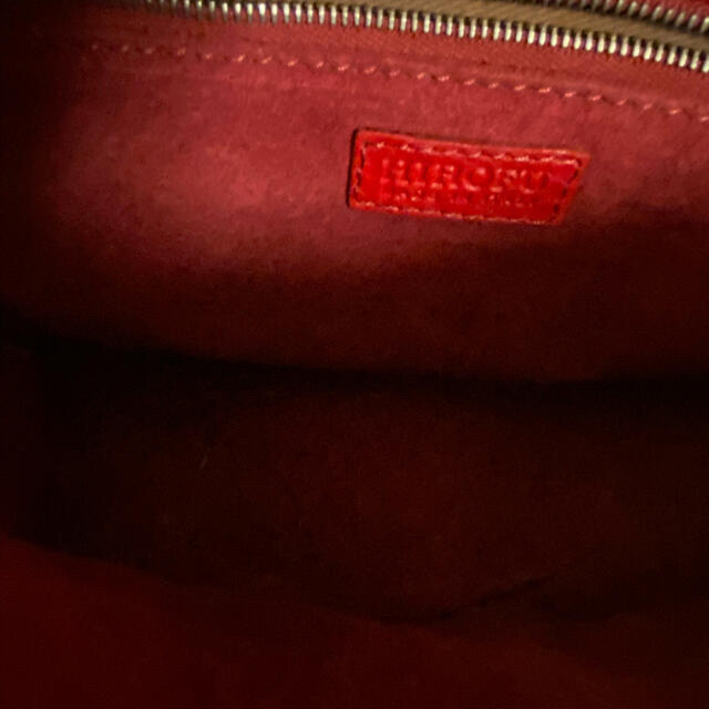 HIROFU 赤　レザー　ハンドバッグ 1