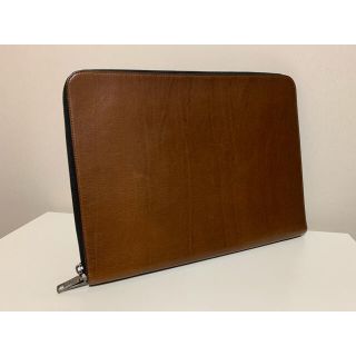 コーチ(COACH)のCOACH コーチ レザー クラッチバッグ セカンドバッグ メンズ ブラウン(セカンドバッグ/クラッチバッグ)