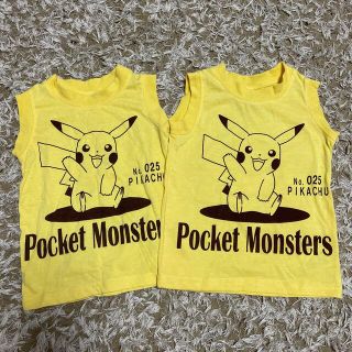 ポケモン(ポケモン)のピカチュウ　ランニングシャツ2枚セット　100(Tシャツ/カットソー)