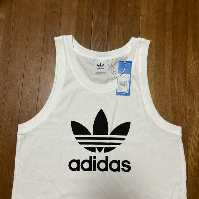 adidas人気デカロゴ タンクトップ M (日本のL)