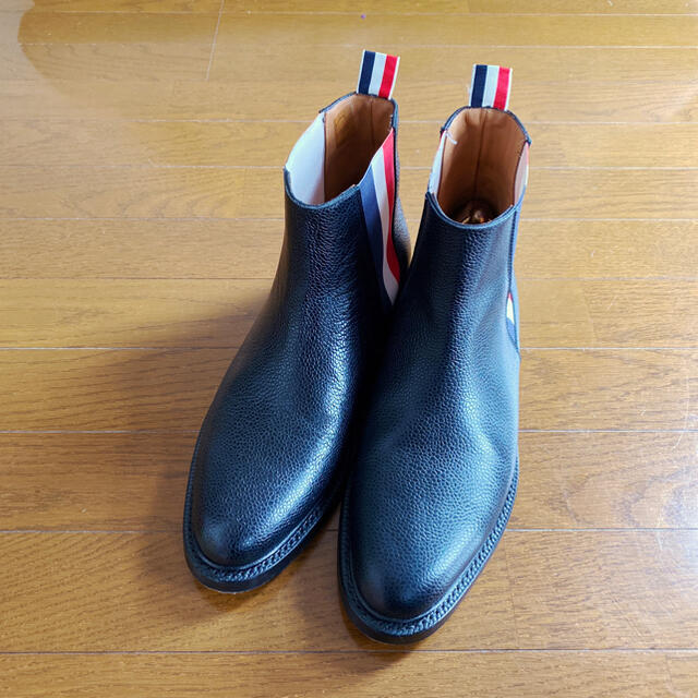 659.美品❣️THOM BROWNE サイドゴアブーツ 型押し US9 (お得な特別