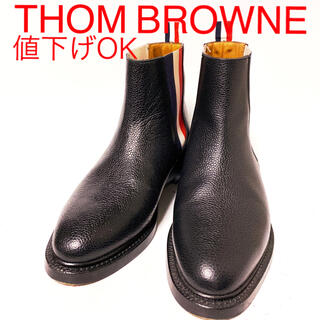 トムブラウン(THOM BROWNE)の659.美品❣️THOM BROWNE サイドゴアブーツ 型押し US9(ブーツ)