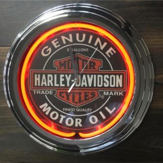 ネオン ネオン時計 アメリカ雑貨 ☆ハーレーダビッドソン☆ アメリカ