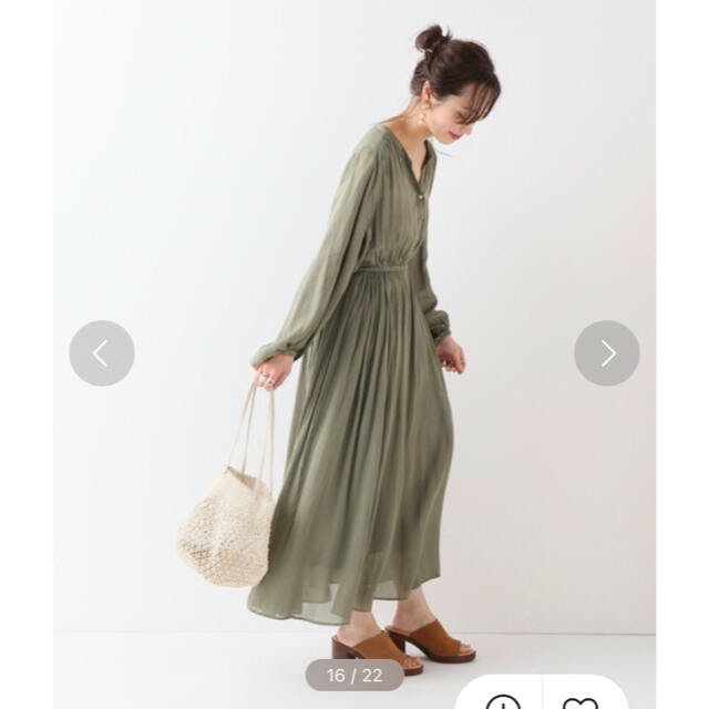スローブイ IENA SLOBE - SLOBE IENA シフォンワンピースの通販 by