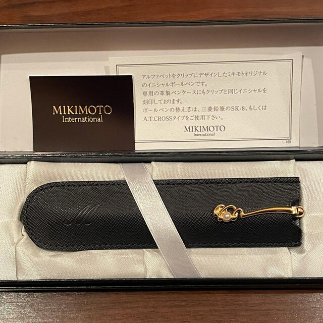 MIKIMOTO(ミキモト)の新品未使用　ミキモト　パール　ボールペン　イニシャル　M インテリア/住まい/日用品の文房具(ペン/マーカー)の商品写真