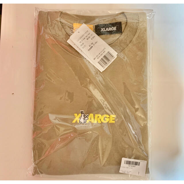 XLARGE(エクストララージ)のFR2 XLARGE Fxxk Icon Tee2 ベージュ M  メンズのトップス(Tシャツ/カットソー(半袖/袖なし))の商品写真