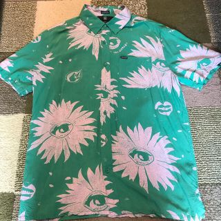 ボルコム(volcom)のVOLCOM ALOHA shirt green Mサイズ(シャツ)