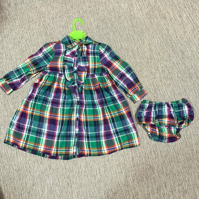 Ralph Lauren(ラルフローレン)のラルフローレン　シャツワンピース　90サイズ　女の子 キッズ/ベビー/マタニティのキッズ服女の子用(90cm~)(ワンピース)の商品写真