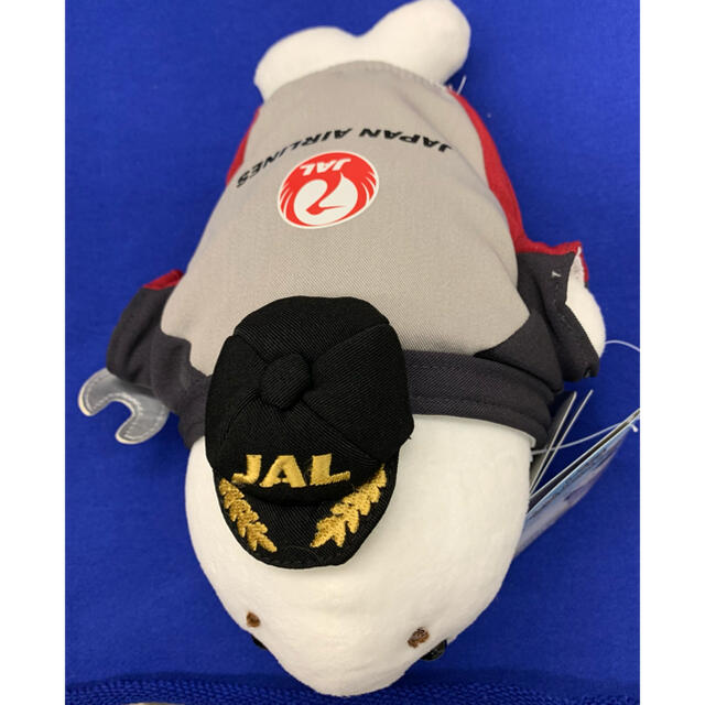 JAL(日本航空)(ジャル(ニホンコウクウ))のJAL しろたん　整備士ぬいぐるみ エンタメ/ホビーのおもちゃ/ぬいぐるみ(ぬいぐるみ)の商品写真