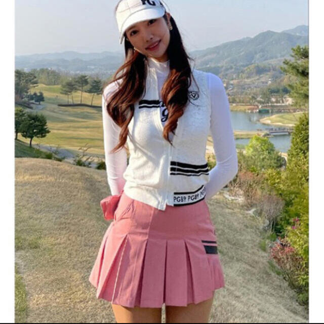 【新品】韓国　パーリーゲイツ　レディース　スカート　ゴルフ　ゴルフウェア　ミニ丈 | フリマアプリ ラクマ