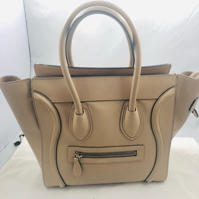 celine(セリーヌ)の正規店購入 セリーヌCELINE ラゲージマイクロショッパー　デューン　ベージュ レディースのバッグ(ハンドバッグ)の商品写真