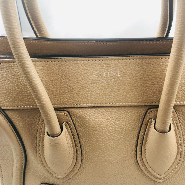 celine(セリーヌ)の正規店購入 セリーヌCELINE ラゲージマイクロショッパー　デューン　ベージュ レディースのバッグ(ハンドバッグ)の商品写真