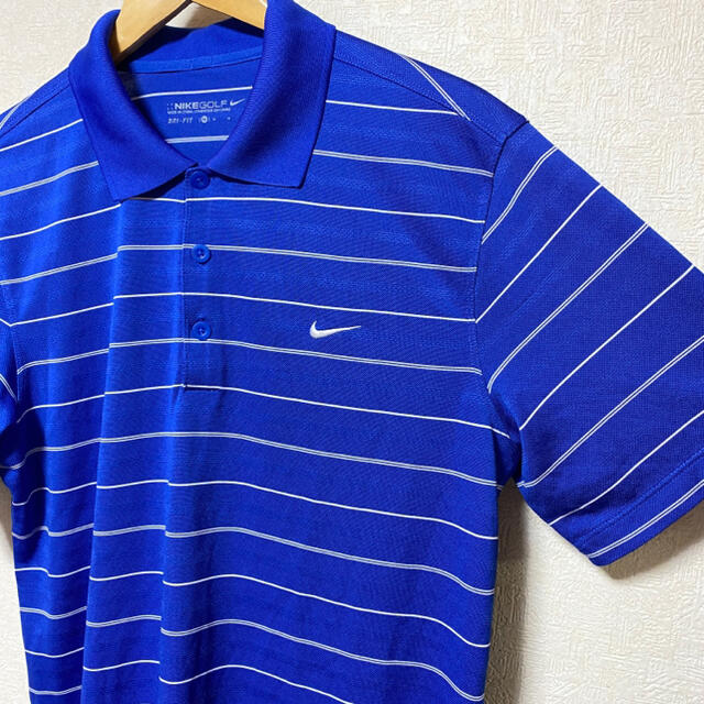 NIKE(ナイキ)のNIKE ポロシャツ　ボーダー　ゴルフ メンズのトップス(ポロシャツ)の商品写真
