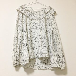 エディットフォールル(EDIT.FOR LULU)の★新品１.８万！ EDIT.FOR LULU エディットフォールル 水玉ブラウス(シャツ/ブラウス(長袖/七分))