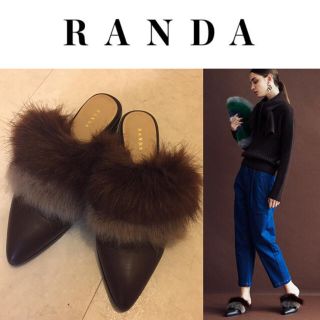 ランダ(RANDA)の新作☆フラットファーサンダル(サンダル)