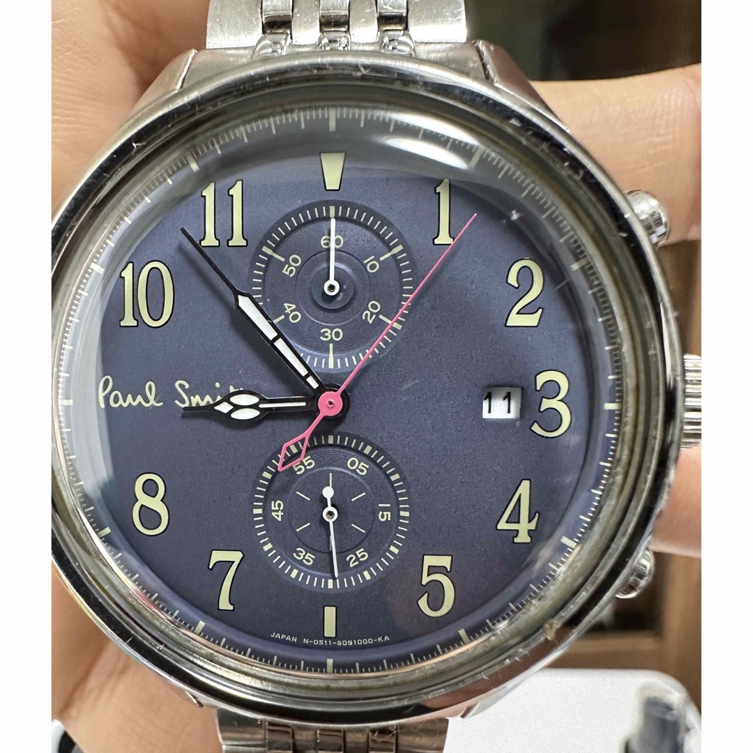 ポールスミス 腕時計　0511-S060583  クロノグラフ SS グレー