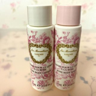 レメルヴェイユーズラデュレ(Les Merveilleuses LADUREE)のレ・メルヴェイユーズラデュレ ローズ ボディローション&ウォッシュ ミニサイズ(ボディローション/ミルク)