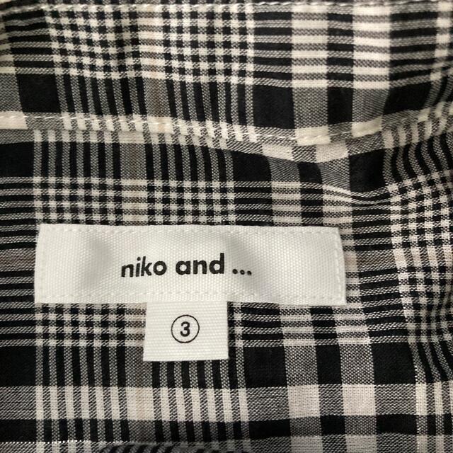 niko and...(ニコアンド)の最終値下げニコアンド　チェックシャツ レディースのトップス(シャツ/ブラウス(長袖/七分))の商品写真
