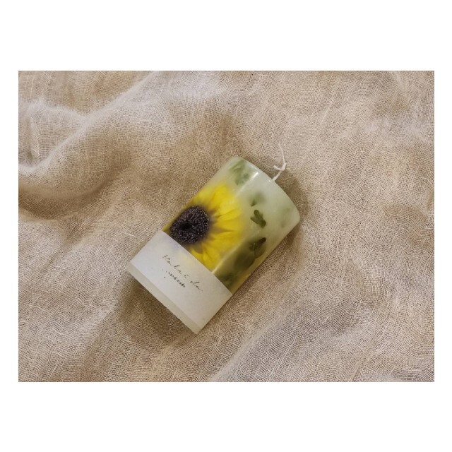 botanical candle―sweet orange― ハンドメイドのインテリア/家具(アロマ/キャンドル)の商品写真