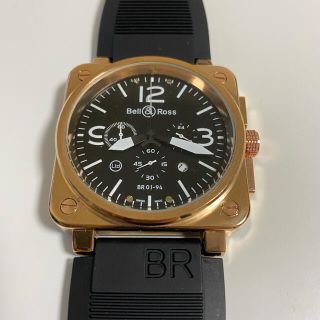 ベルアンドロス(Bell & Ross)の☆BR クロノグラフ 時計 新品未使用☆(ラバーベルト)