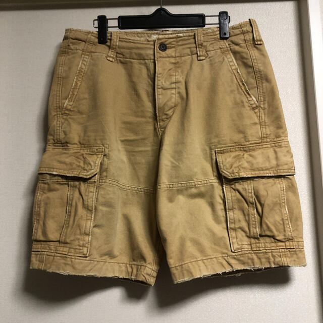 Abercrombie&Fitch(アバクロンビーアンドフィッチ)の最終お値下げ　アバクロ　カーゴハーフパンツ メンズのパンツ(ショートパンツ)の商品写真