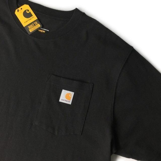 carhartt(カーハート)のカーハート 半袖 Tシャツ オリジナルフィット(L)黒 181218 メンズのトップス(Tシャツ/カットソー(半袖/袖なし))の商品写真