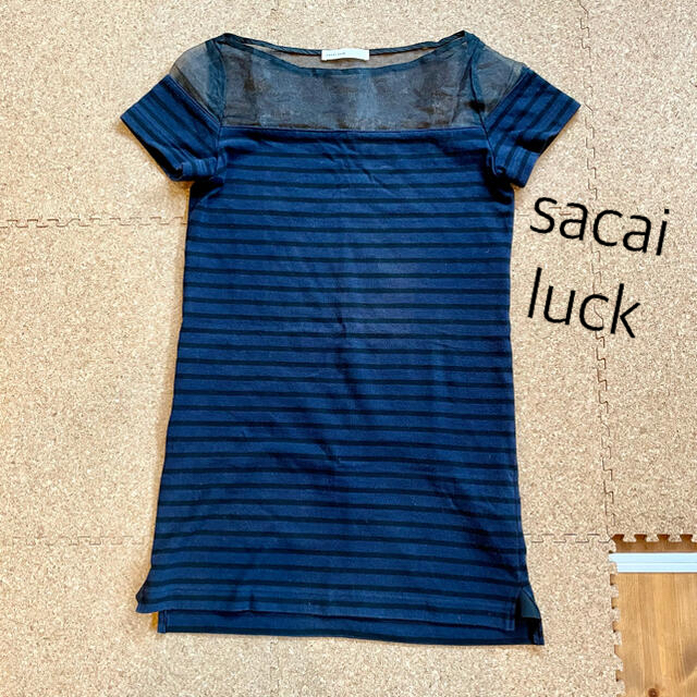 sacai luck - sacai luck ボーダーワンピースの通販 by hihi's shop ...