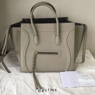 セリーヌ(celine)の売り切れました⭐️セリーヌ　ラゲージ　ファントム　ミディアム　グレーベージュ(ハンドバッグ)