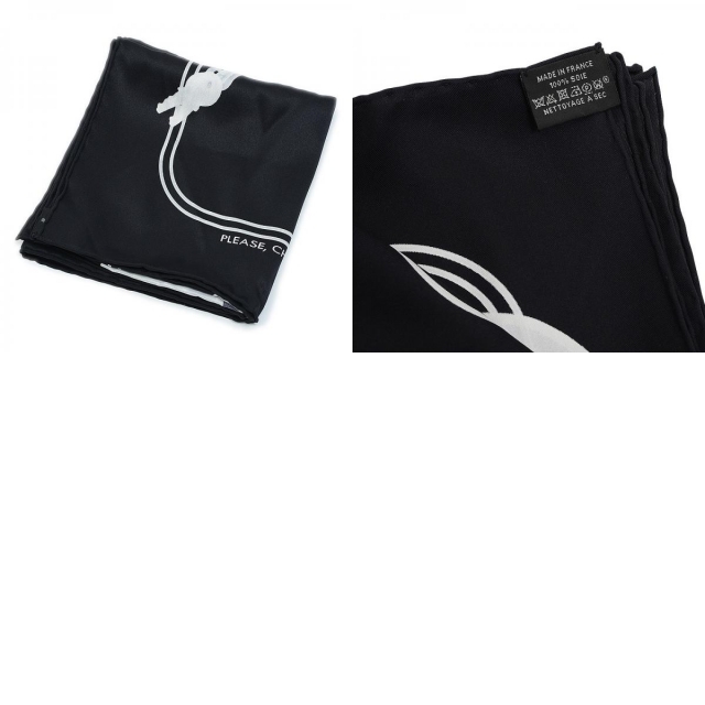 Hermes(エルメス)のエルメス カレ70 スカーフ プリーズチェックインケリー ブラック/ホワイト シ レディースのファッション小物(バンダナ/スカーフ)の商品写真