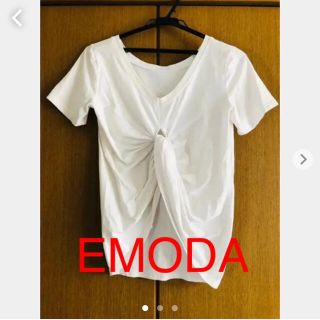 エモダ(EMODA)のEMODA デザインカットソー　トップス　ティシャツ(Tシャツ(半袖/袖なし))